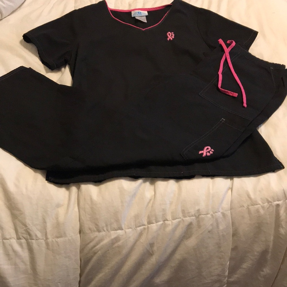 Breast cancer awareness scrubs